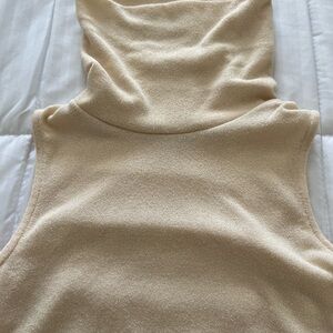Mango Cream Sleeveless Top
